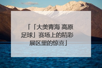 「大美青海 高原足球」赛场上的精彩 展区里的惊喜
