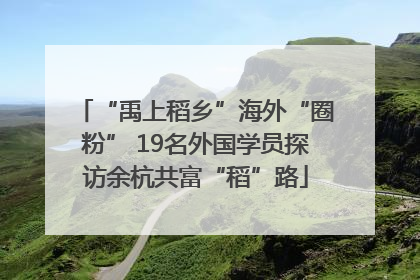 “禹上稻乡”海外“圈粉” 19名外国学员探访余杭共富“稻”路
