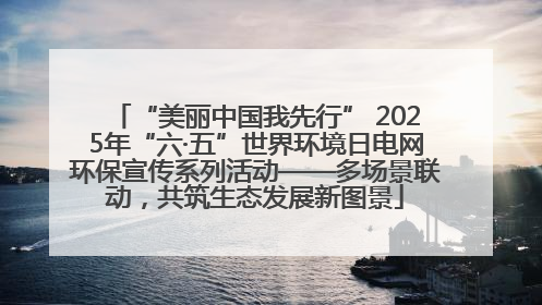 “美丽中国我先行” 2025年“六·五”世界环境日电网环保宣传系列活动——多场景联动，共筑生态发展新图景