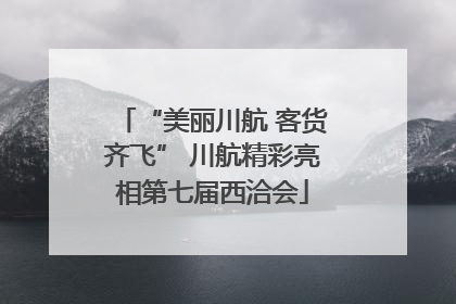 “美丽川航 客货齐飞” 川航精彩亮相第七届西洽会