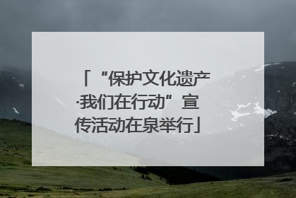 “保护文化遗产·我们在行动”宣传活动在泉举行