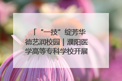 “一技”绽芳华 德艺润校园｜濮阳医学高等专科学校开展丰富多彩的职业教育活动周主题活动