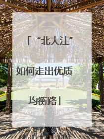 “北大洼”如何走出优质均衡路