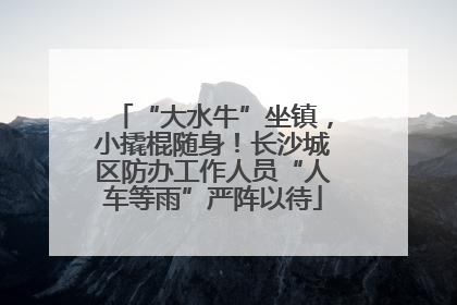 “大水牛”坐镇，小撬棍随身！长沙城区防办工作人员“人车等雨”严阵以待