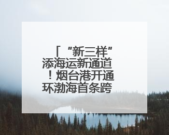 “新三样”添海运新通道！烟台港开通环渤海首条跨海绿色专线