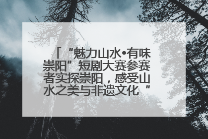 “魅力山水•有味崇阳”短剧大赛参赛者实探崇阳，感受山水之美与非遗文化“提琴戏”魅力