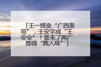 王一博变“广西表哥”，王安宇成“王安全”！谁来了两广都得“腌入味”