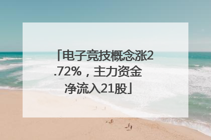 电子竞技概念涨2.72%，主力资金净流入21股