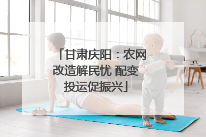 甘肃庆阳：农网改造解民忧 配变投运促振兴