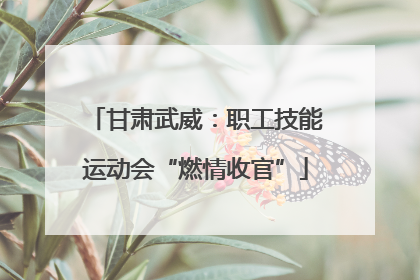 甘肃武威：职工技能运动会“燃情收官”