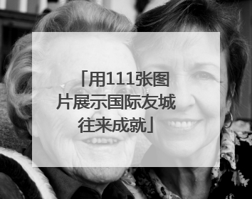 用111张图片展示国际友城往来成就