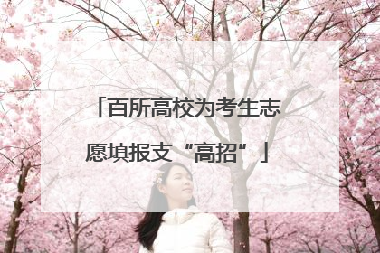 百所高校为考生志愿填报支“高招”