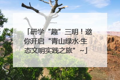 研学“趣”三明！邀你开启“青山绿水·生态文明实践之旅”~