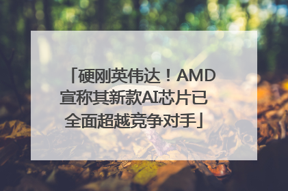 硬刚英伟达！AMD宣称其新款AI芯片已全面超越竞争对手