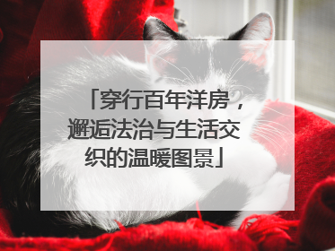 穿行百年洋房，邂逅法治与生活交织的温暖图景