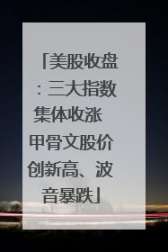 美股收盘：三大指数集体收涨 甲骨文股价创新高、波音暴跌