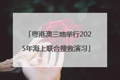 粤港澳三地举行2025年海上联合搜救演习