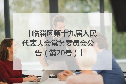 临淄区第十九届人民代表大会常务委员会公告（第20号）