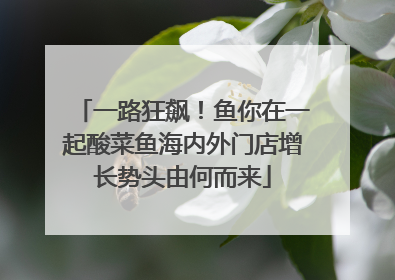 一路狂飙！鱼你在一起酸菜鱼海内外门店增长势头由何而来