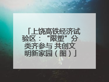 上饶高铁经济试验区：“限塑”分类齐参与 共创文明新家园（图）