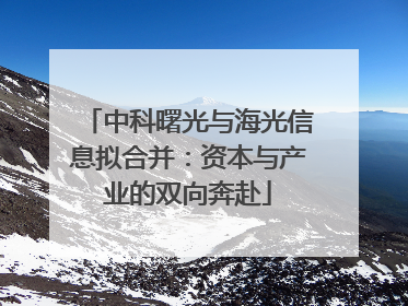 中科曙光与海光信息拟合并：资本与产业的双向奔赴