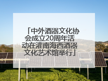 中外酒器文化协会成立20周年活动在灌南海西酒器文化艺术馆举行