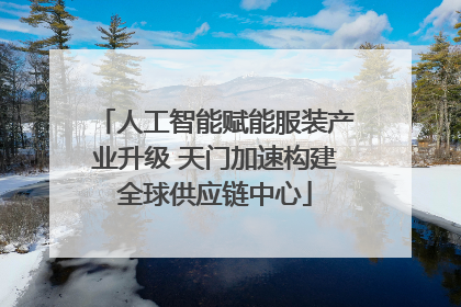 人工智能赋能服装产业升级 天门加速构建全球供应链中心