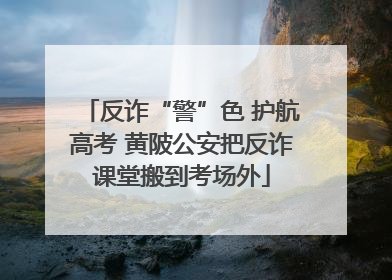 反诈“警”色 护航高考 黄陂公安把反诈课堂搬到考场外