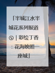 半城江水半城花系列报道⑤｜彩绘丁香：花海映照一座城