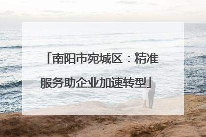 南阳市宛城区：精准服务助企业加速转型