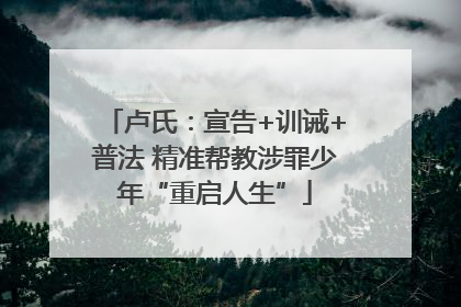 卢氏：宣告+训诫+普法 精准帮教涉罪少年“重启人生”