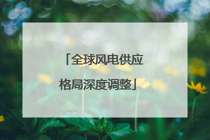 全球风电供应格局深度调整