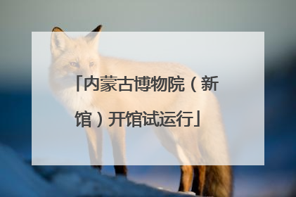 内蒙古博物院（新馆）开馆试运行