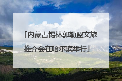 内蒙古锡林郭勒盟文旅推介会在哈尔滨举行