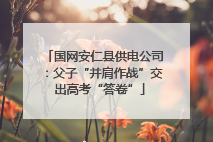 国网安仁县供电公司：父子“并肩作战”交出高考“答卷”