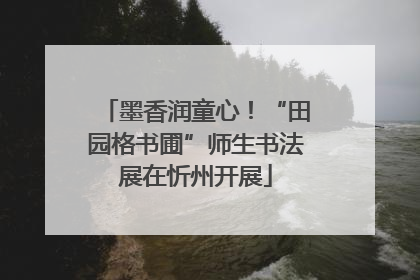 墨香润童心！“田园格书圃”师生书法展在忻州开展