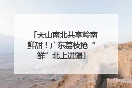 天山南北共享岭南鲜甜！广东荔枝抢“鲜”北上进疆