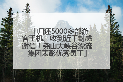 归还5000多部游客手机、收到近千封感谢信！尧山大峡谷漂流集团表彰优秀员工