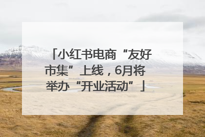小红书电商“友好市集”上线，6月将举办“开业活动”