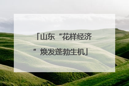 山东“花样经济”焕发蓬勃生机