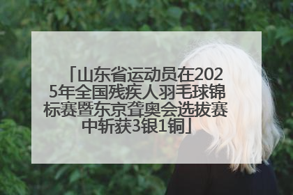 山东省运动员在2025年全国残疾人羽毛球锦标赛暨东京聋奥会选拔赛中斩获3银1铜