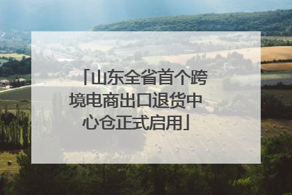 山东全省首个跨境电商出口退货中心仓正式启用