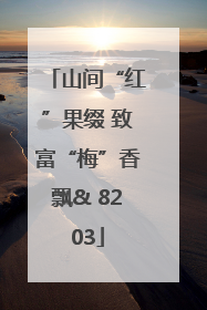 山间“红”果缀 致富“梅”香飘& 8203