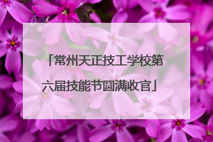 常州天正技工学校第六届技能节圆满收官