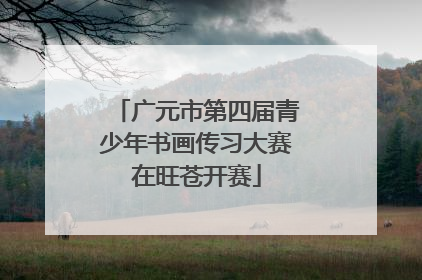 广元市第四届青少年书画传习大赛在旺苍开赛