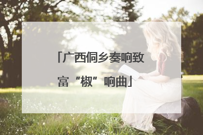 广西侗乡奏响致富“椒”响曲