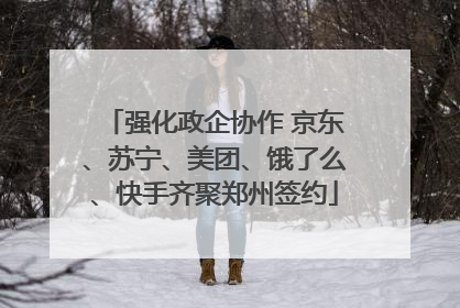 强化政企协作 京东、苏宁、美团、饿了么、快手齐聚郑州签约