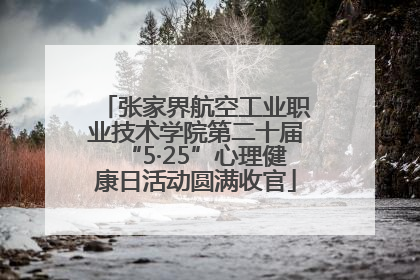 张家界航空工业职业技术学院第二十届“5·25”心理健康日活动圆满收官