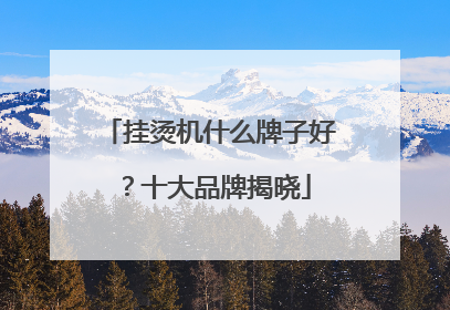 挂烫机什么牌子好？十大品牌揭晓