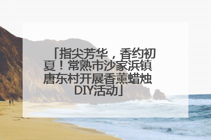 指尖芳华，香约初夏！常熟市沙家浜镇唐东村开展香薰蜡烛DIY活动